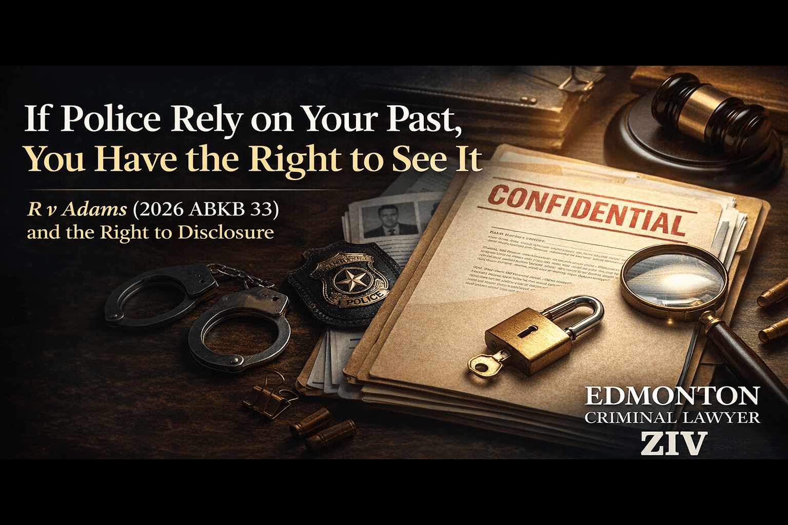 a blog title card with a confidential file